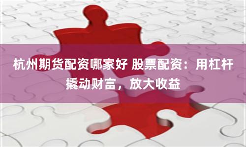 杭州期货配资哪家好 股票配资：用杠杆撬动财富，放大收益